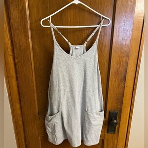 Gray Activewear Dress with Pockets